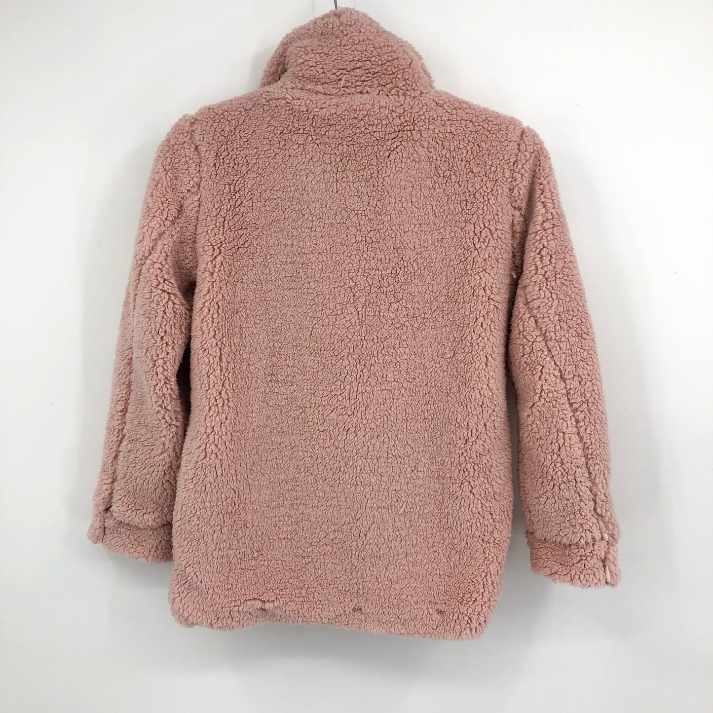 BARDOT JUNIOR Girl's Milly Soft Teddy Jacket XL US 14 Pink Musk Faux Fur NWT