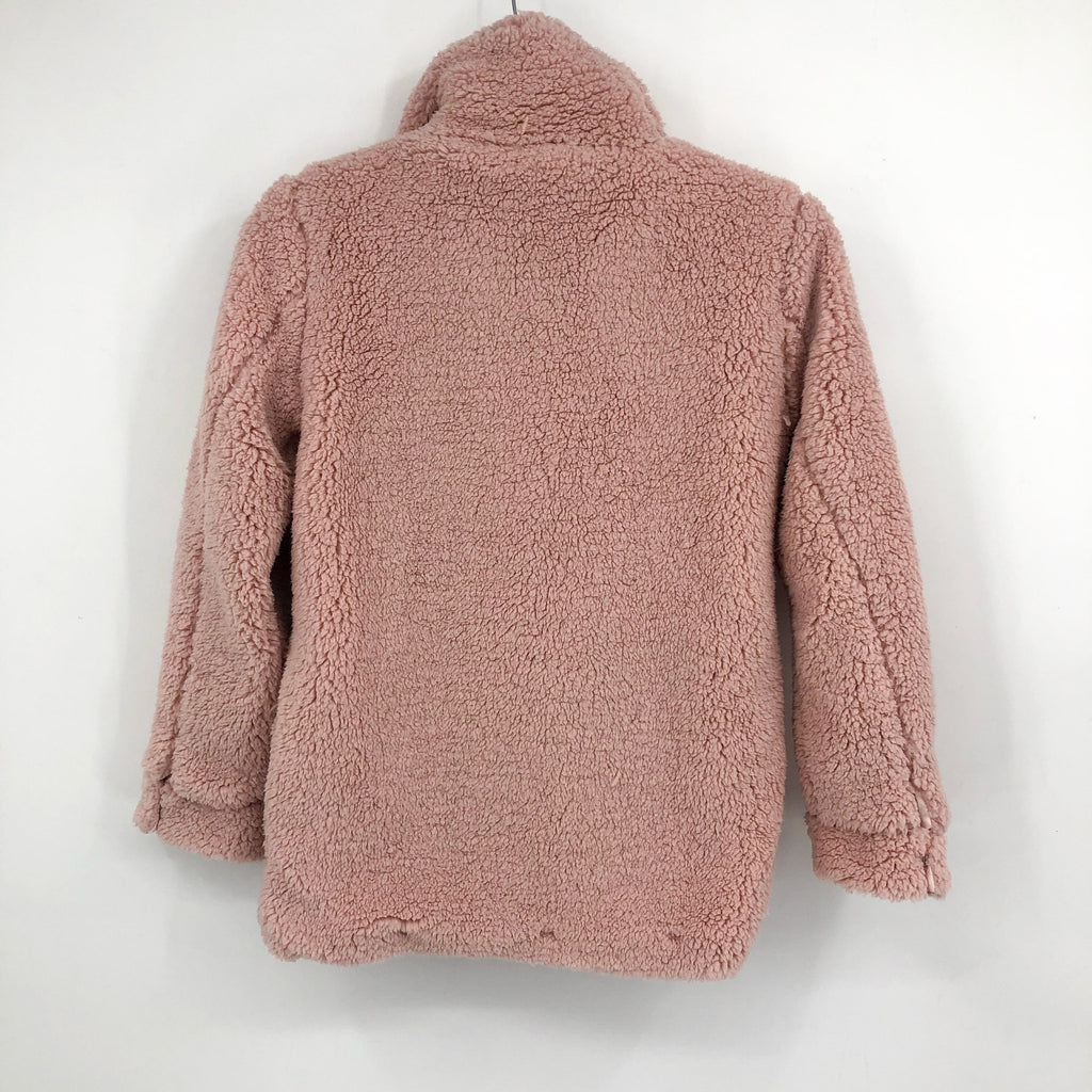 BARDOT JUNIOR Girl's Milly Soft Teddy Jacket XL US 14 Pink Musk Faux Fur NWT