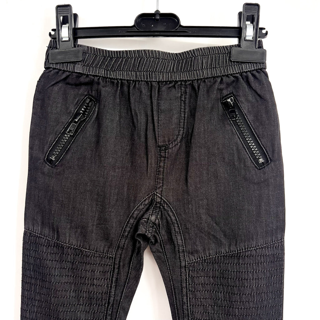 BARDOT JUNIOR Baby Chambray Slouchy Jogger Pants 12-18 Months Dark Grey NWT