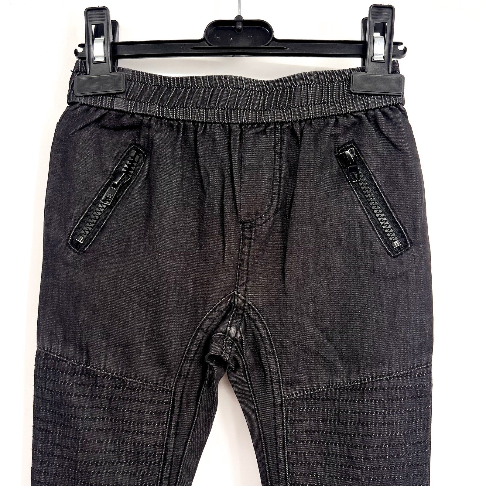 BARDOT JUNIOR Baby Chambray Slouchy Jogger Pants 12-18 Months Dark Grey NWT