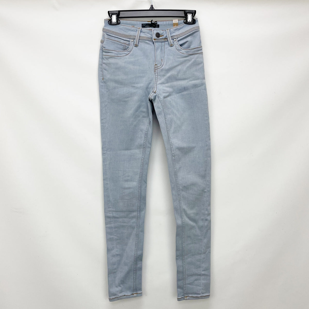 prAna Women's Soma Jeans 29x31 US 8 Light Washed Blue Skinny Stretch Denim NWT