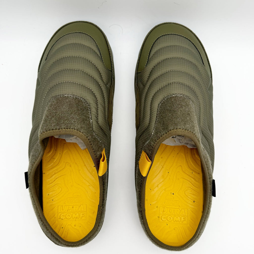 Teva Mens Reember Terrain Outdoor Slipper US 10 EU 43 Green Slip On NIB
