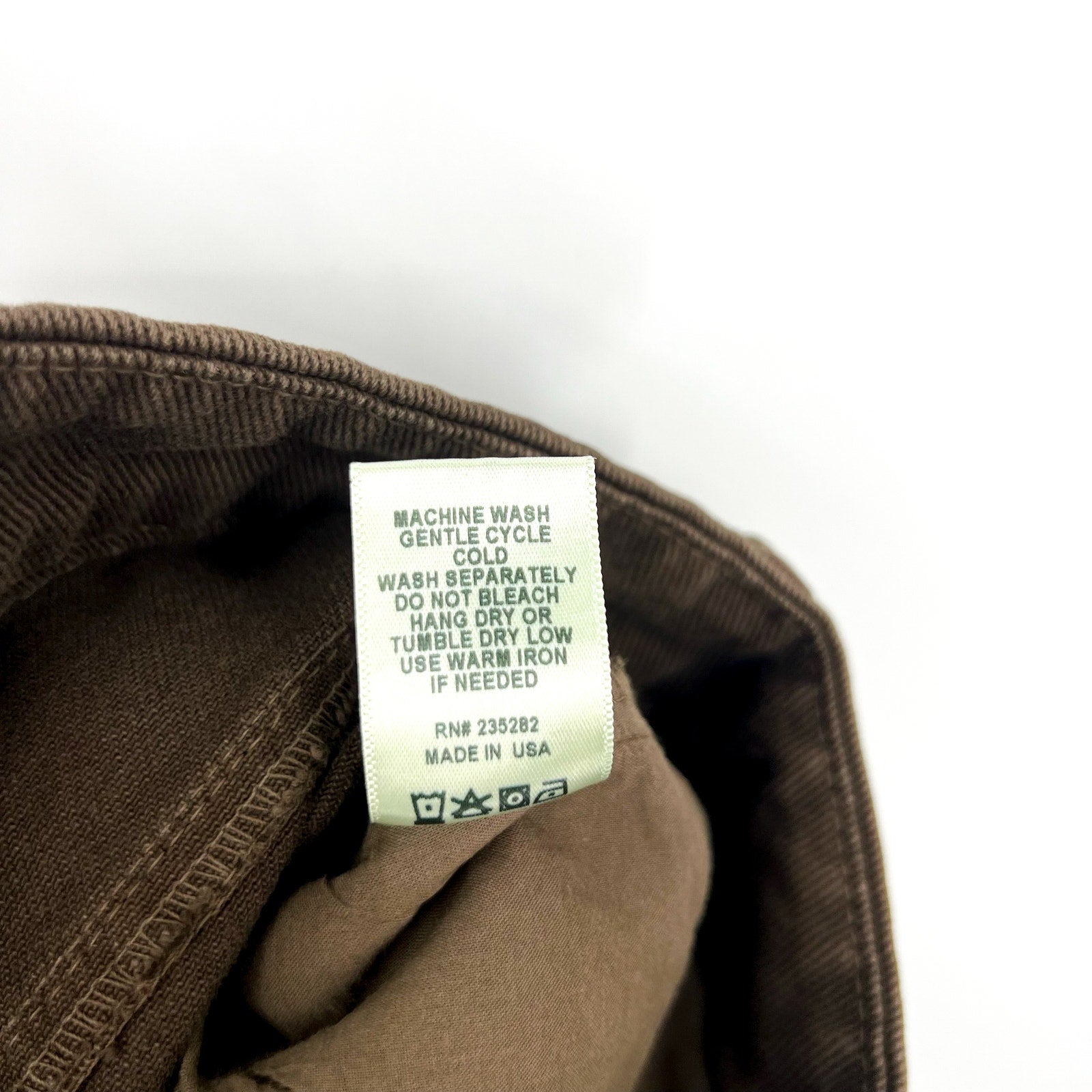 LACAUSA Women's Aiden Trouser Jeans Size 2 Green Brown Nori Wash Mid Rise NWT