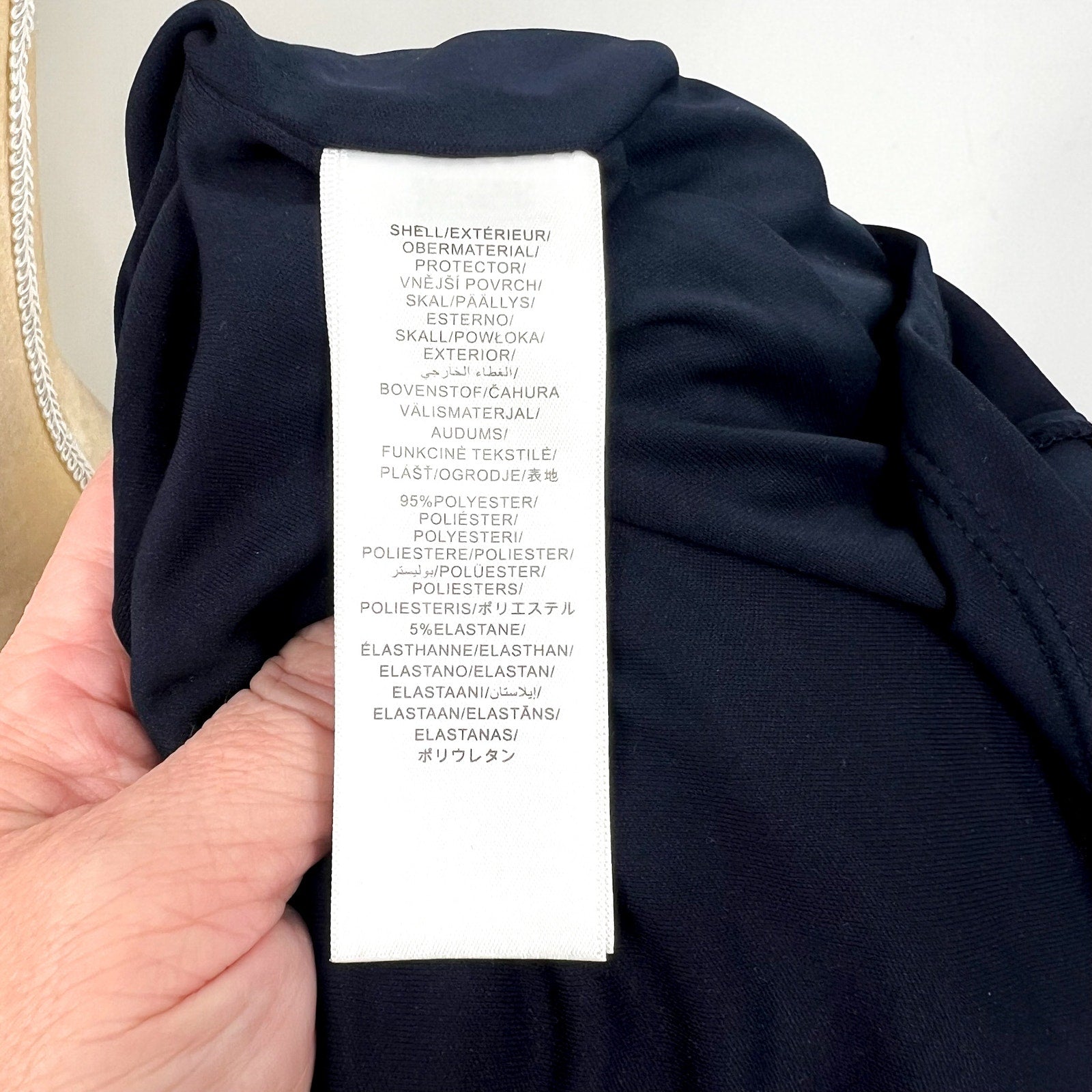 ADRIANNA PAPELL Long Sleeve Sheath Dress Size 10 Midnight Blue Cocktail NWT