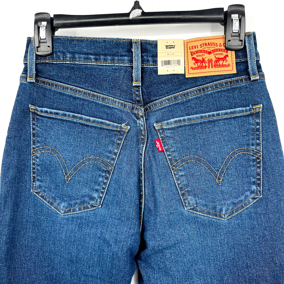 Levi's Womens High Rise Wide Leg Jeans 25x27 US 0 Blue Denim 72970-0017 NWT