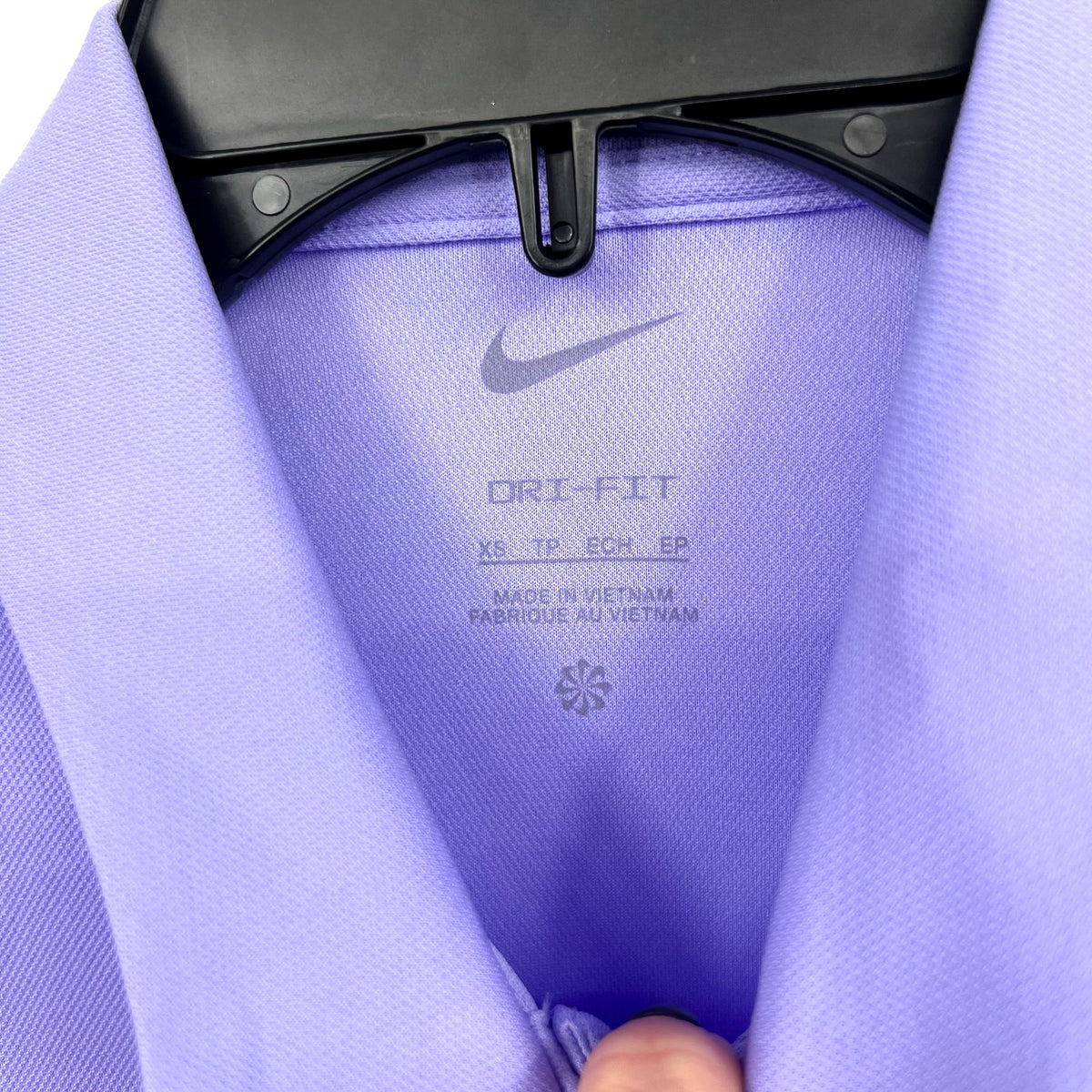 NIKE Women's Dri-FIT Victory Golf Polo Shirt XS Purple Pulse Short Sleeve NWT