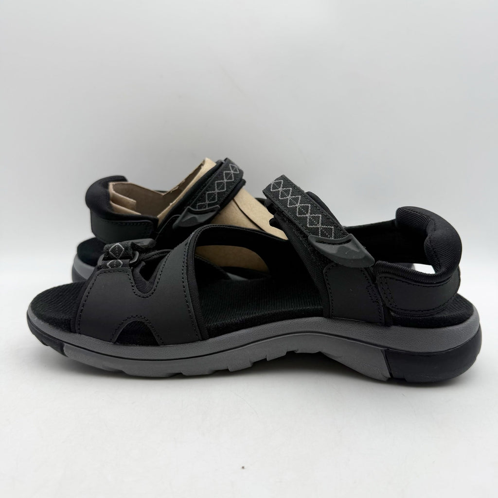 Natuarlizer Womens Angeles III Sports Sandals US 8 M EU 38 Black Leather NIB