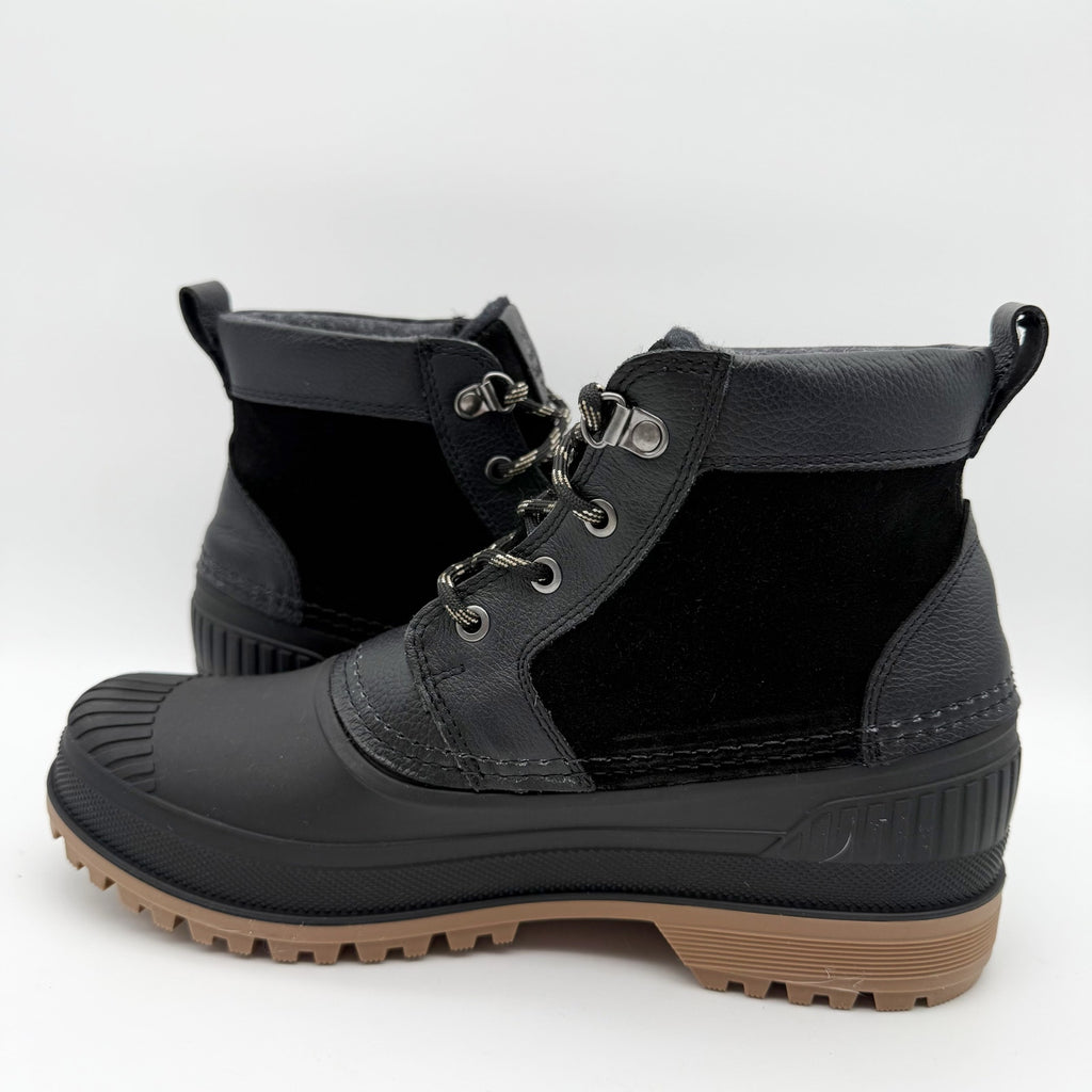 Kamik Mens Hemlock Lo Winter Boots US 8 Black Leather Waterproof Insulated NIB