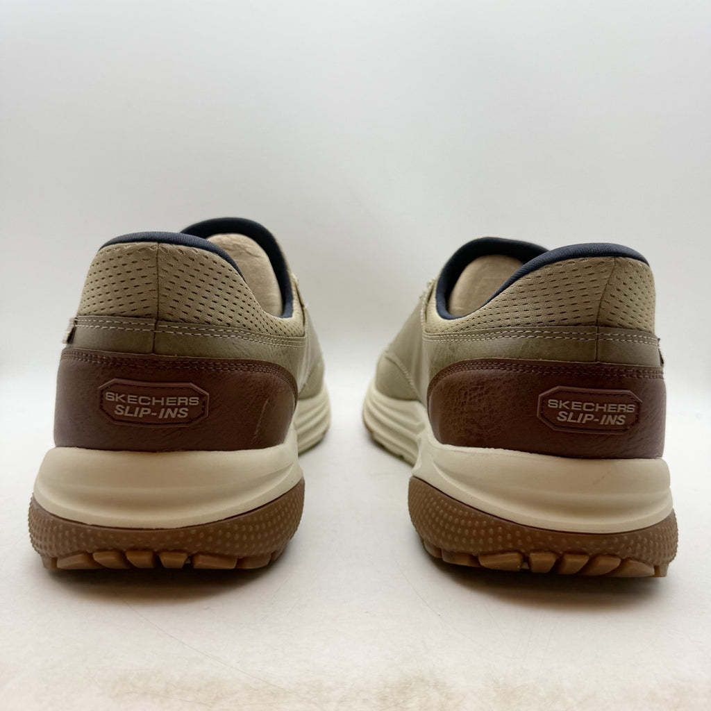 SKECHERS Mens Meroe - Alden Slip On Boat Shoes US 13 WW Taupe Tan Sneakers NWT