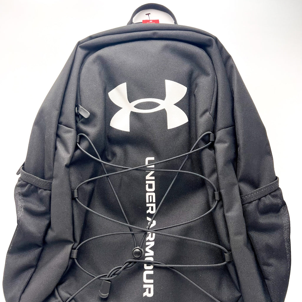 UNDER ARMOUR Hustle Sport 6.0 Backpack Black Metallic Silver Water ResistantNWOT