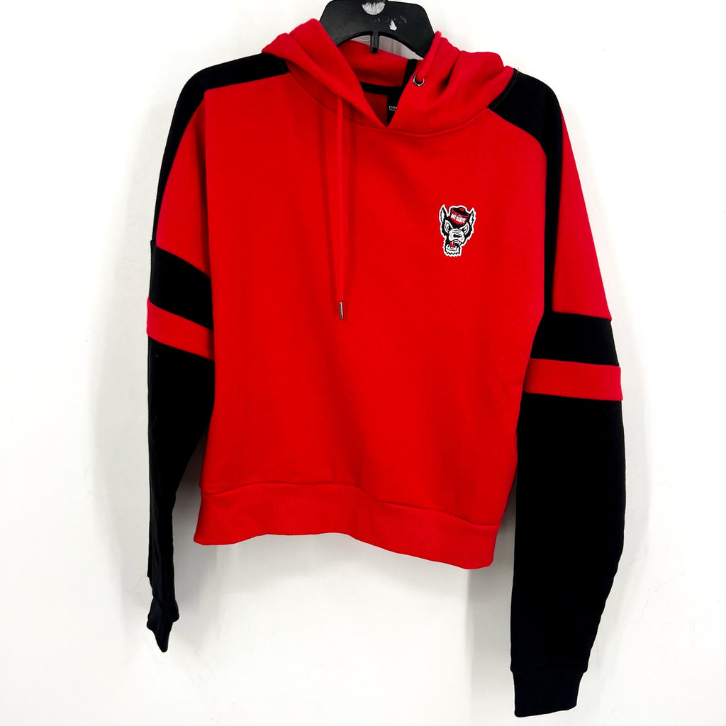 COLOSSEUM Womens NC State Wolfpack Hoodie Medium Red Black Long Sleeve NWT
