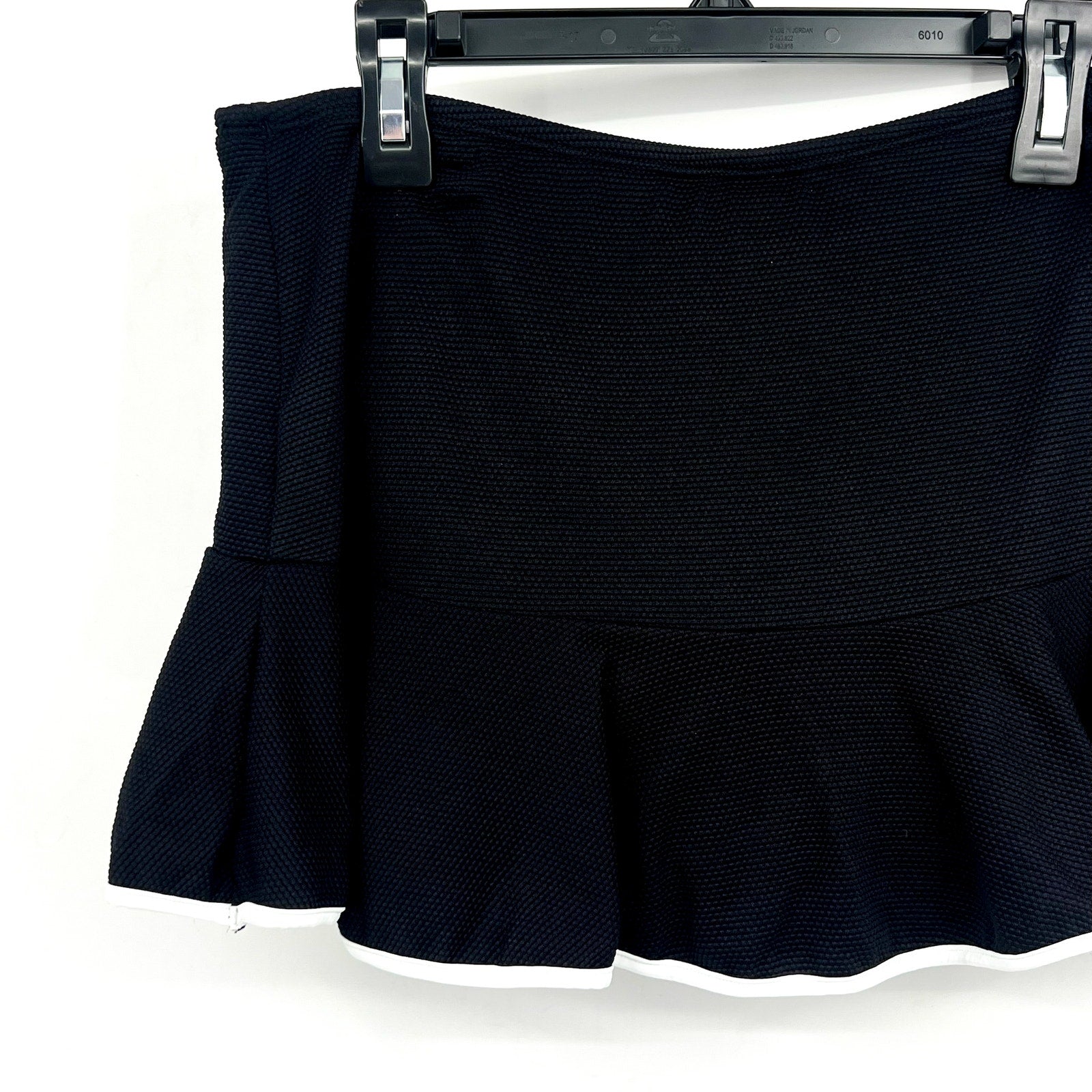 TOMMY BAHAMA Island Cays Cabana Flounce Swim Skirt Large Black Bottoms NWT