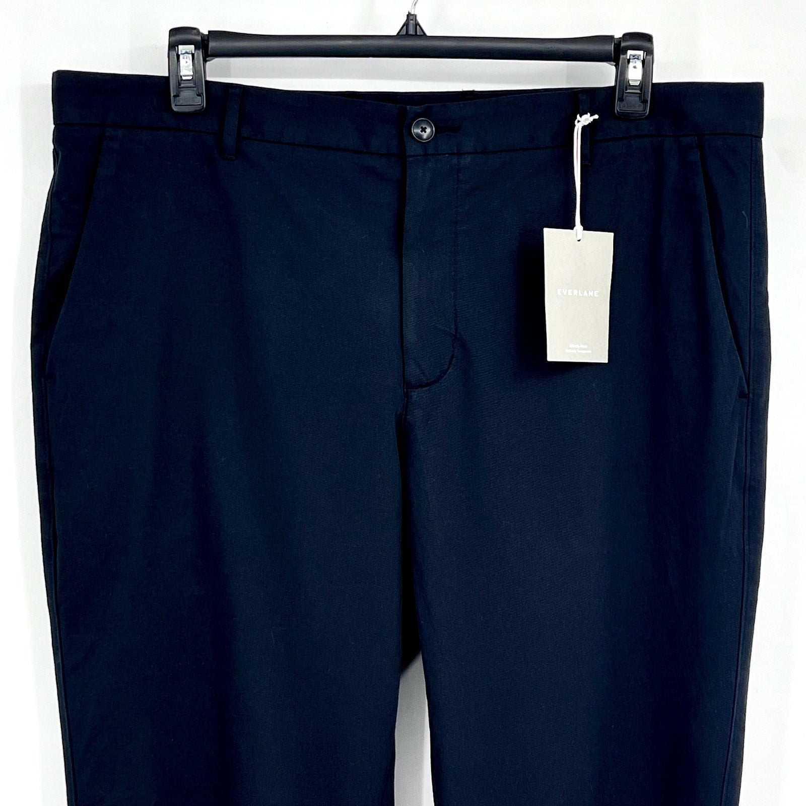EVERLANE Men's Uniform Performance Chino Pants 40x32 Black Slim Fit NWT