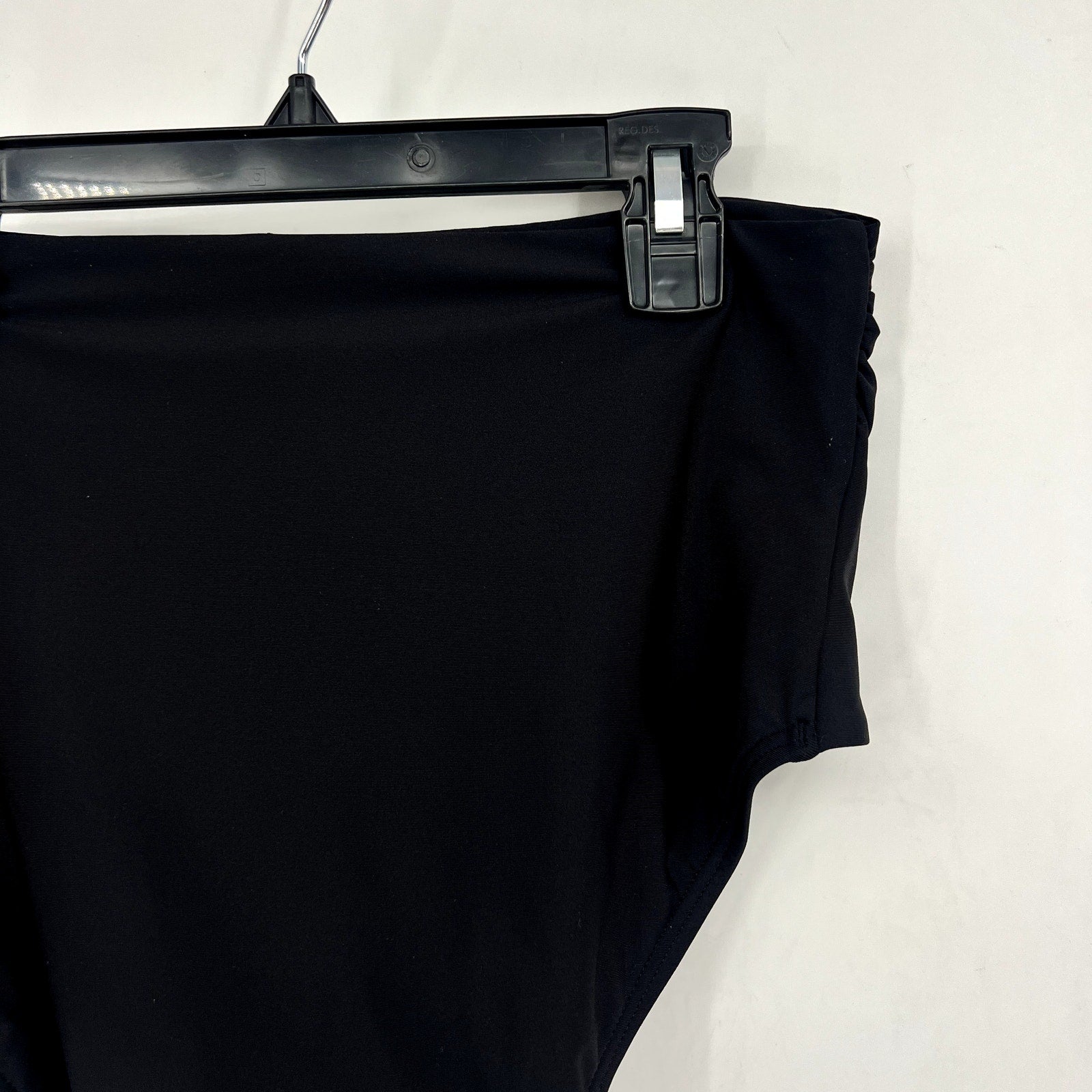 SUNSETS Women's Capri Fold-Over High Waist Bikini Bottom Small Black NWT