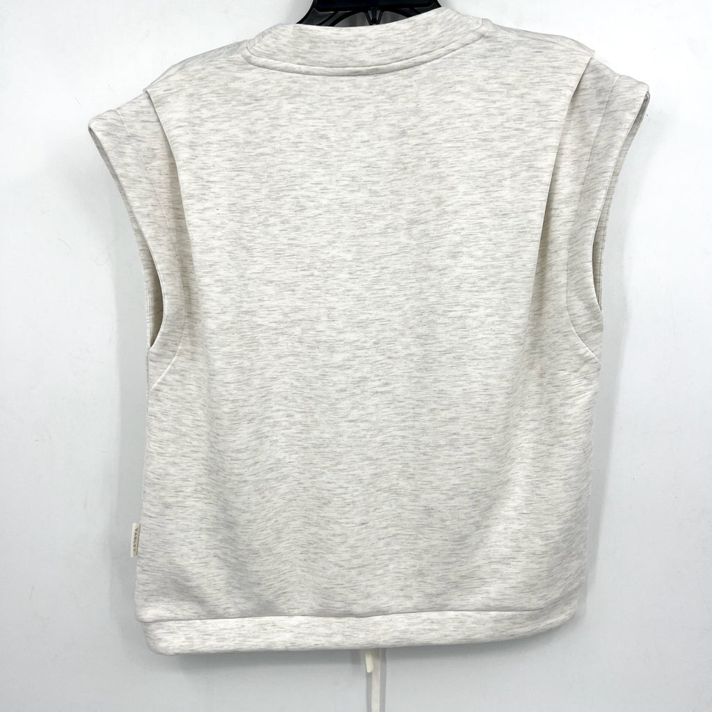 VARLEY Women's Otis Sleeveless Sweatshirt Size XS Ivory Marl Crewneck NWT