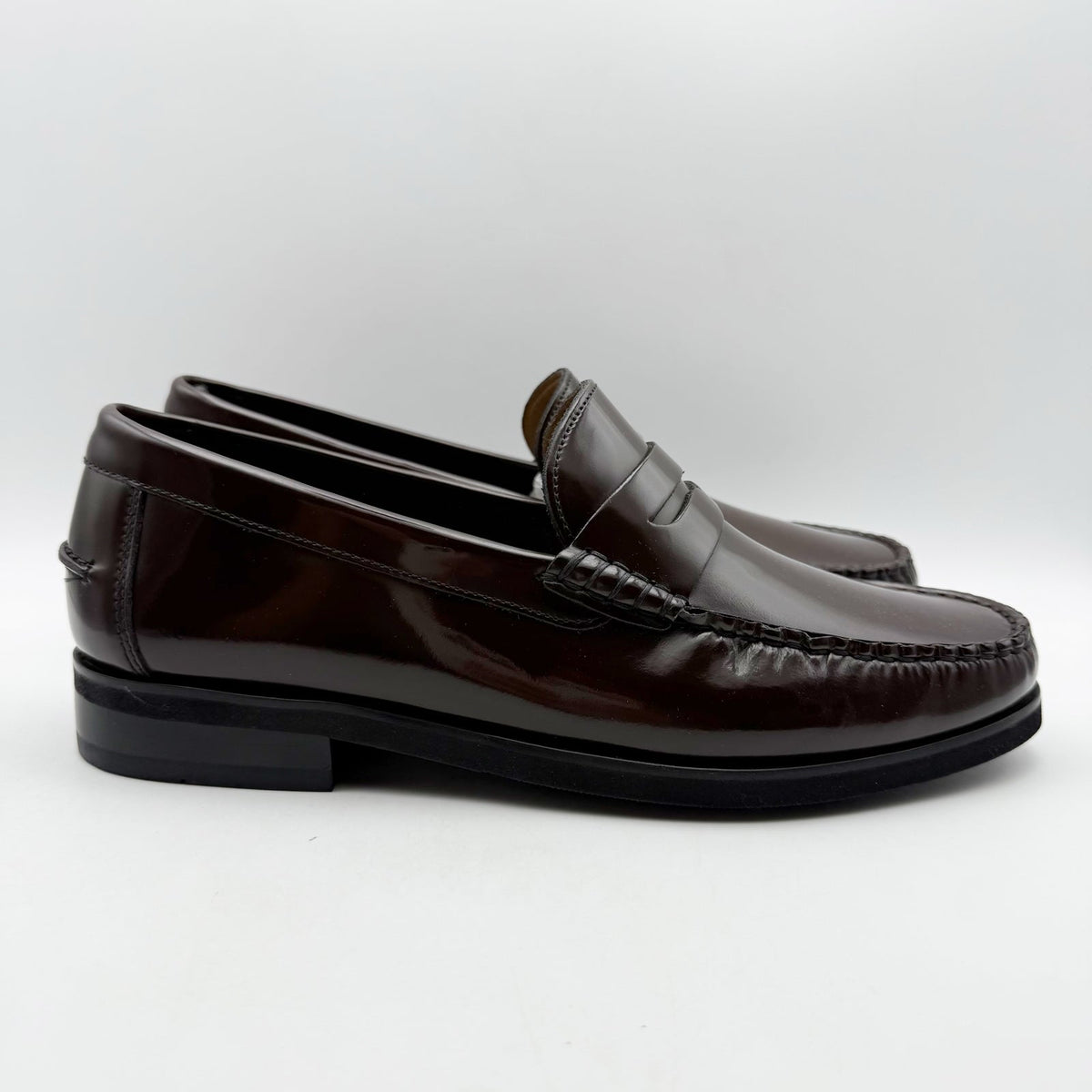 Florsheim Mens Berkley Flex Penny Loafer Size 11.5 Burgundy Brown Leather NWOB