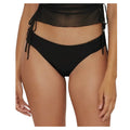BECCA Women's Muse Side Ruched Bikini Bottoms Large Black Hipster NWT