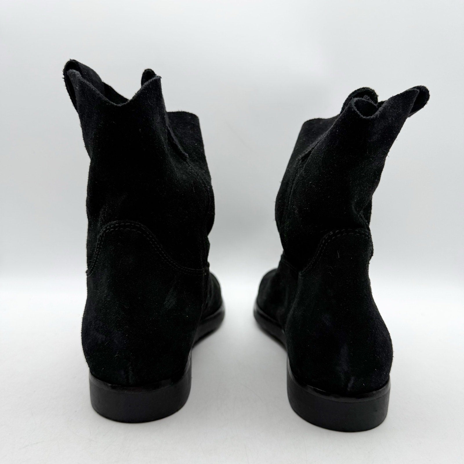RE/DONE Womens 60s Camarguaise Ankle Boots EU 35 US 5 Black Suede NWOB