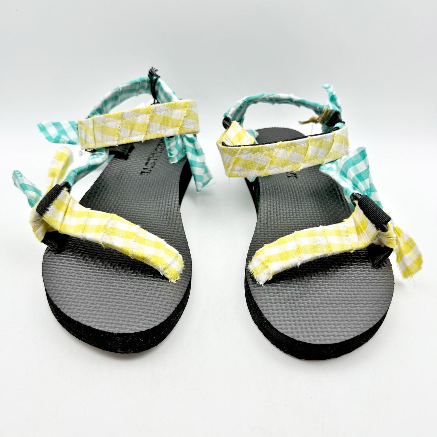 Arizona Love Womens Vichy Sandals EU 41 US 11 Blue Yellow NWOB