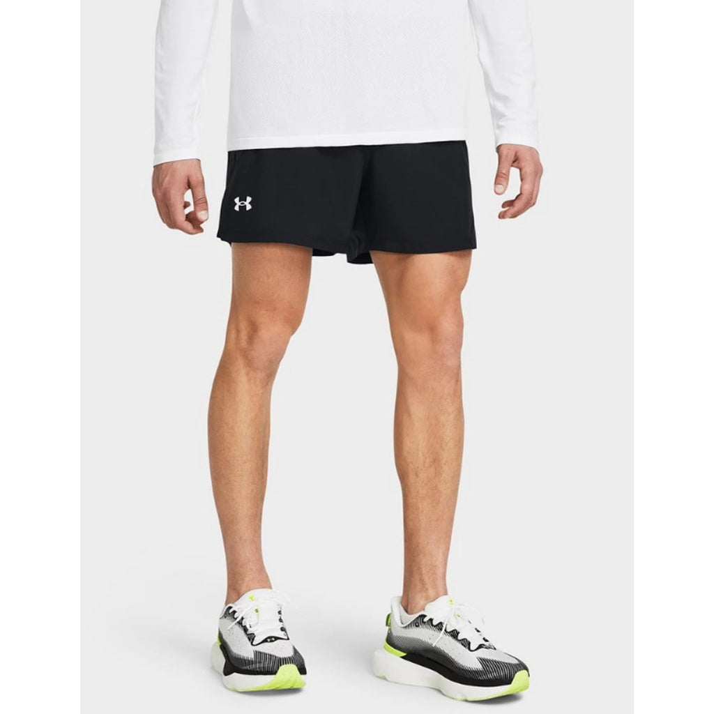 UNDER ARMOUR Men's UA Launch Athletic Shorts Medium Black 5'' Inseam NWT