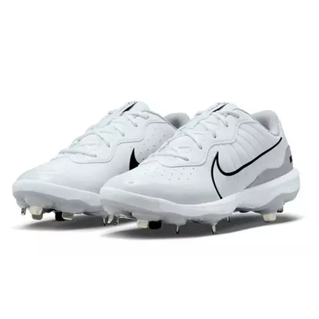 Nike Mens Alpha Huarache Varsity 4 Metal Baseball Cleats US 12 White Silver NWOB
