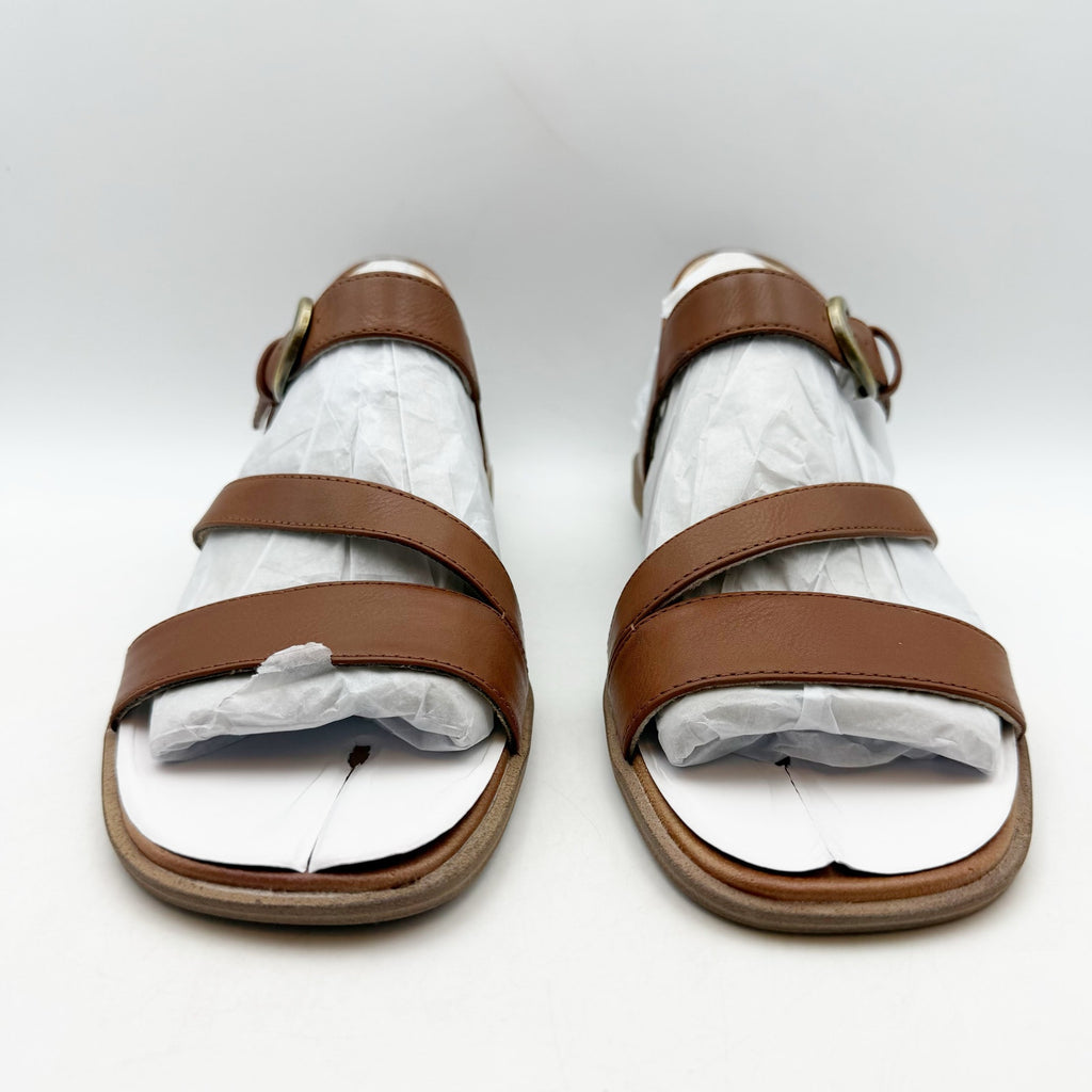 SOUL Naturalizer Womens Jayvee Sandals US 9.5 Wide Brown Vegan Leather NIB