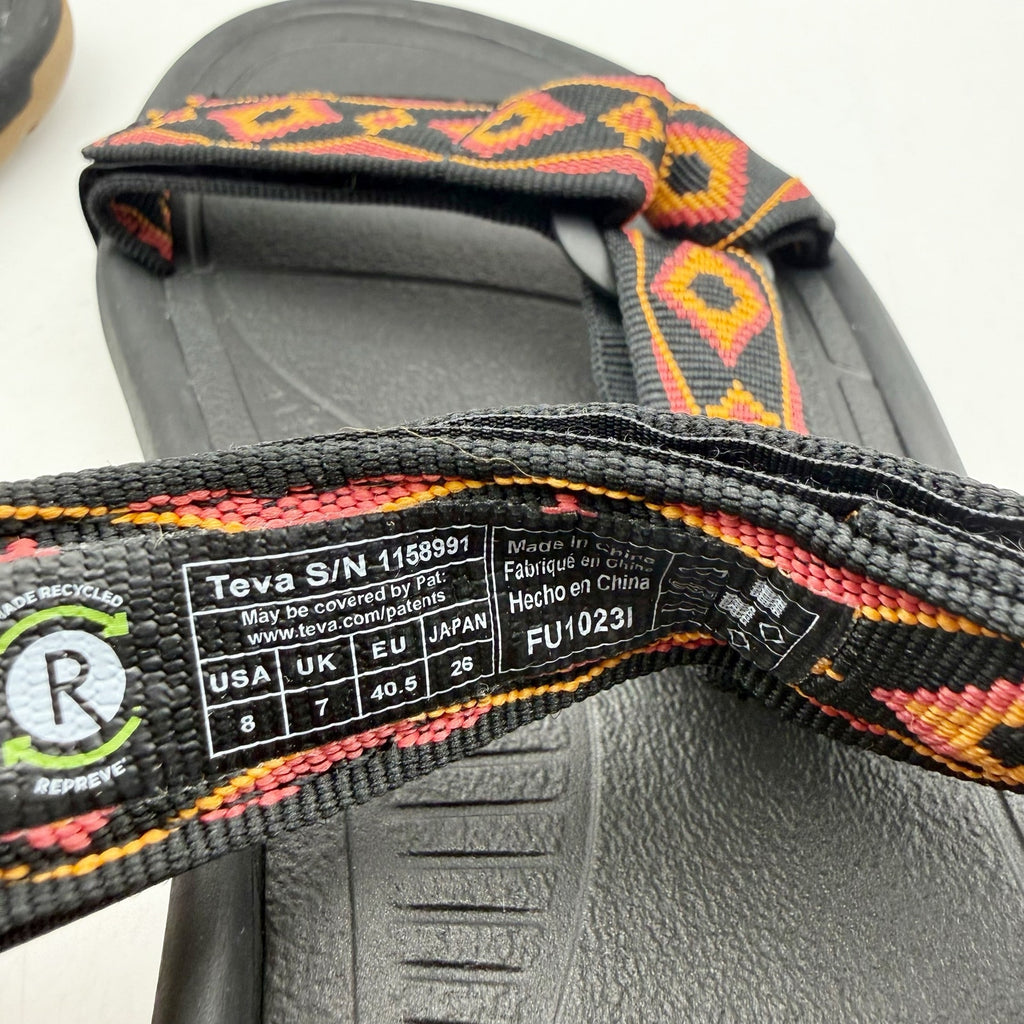 Teva Mens Hurricane XLT2 Revive Sandals US 8 EU 40.5 Orange Black NIB