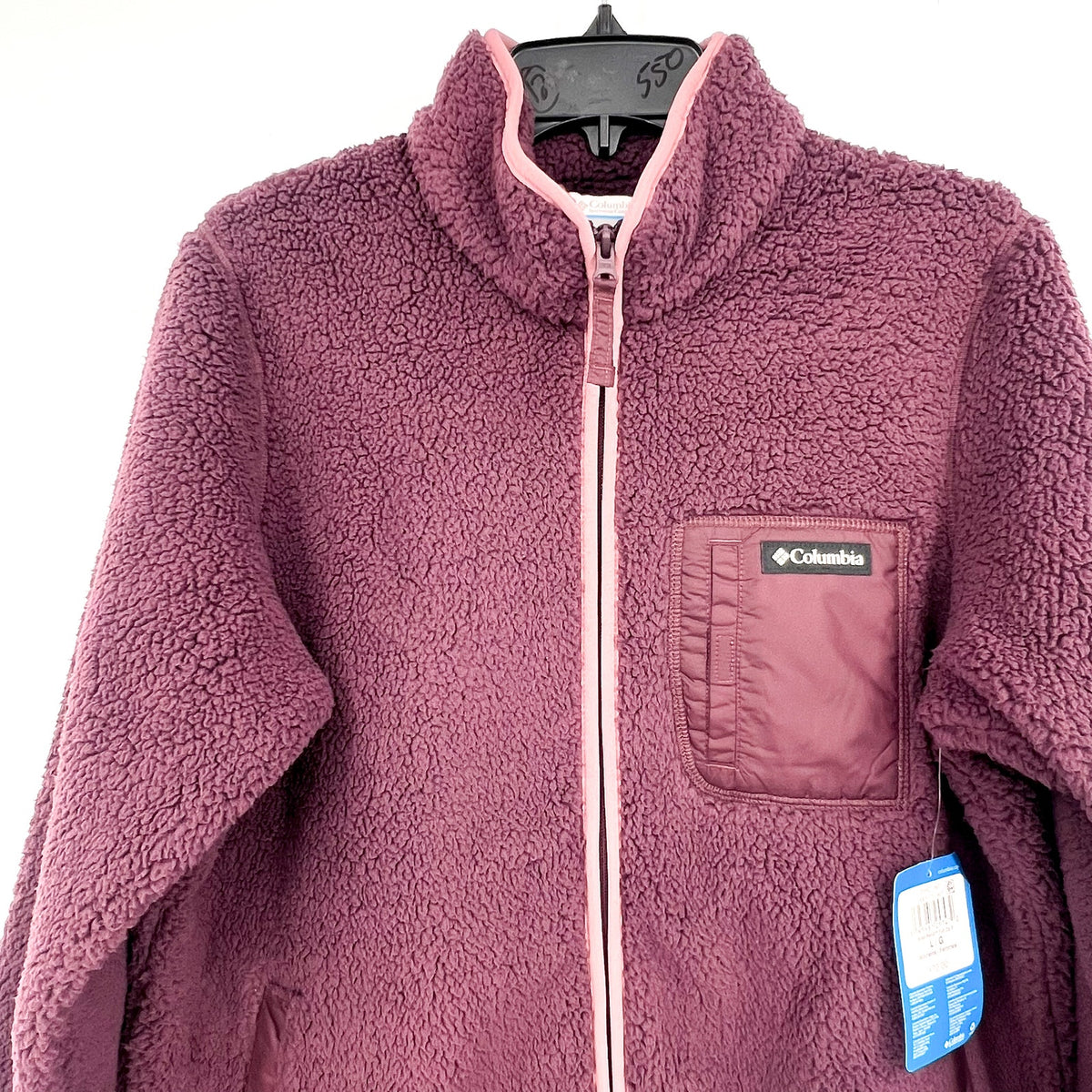 COLUMBIA Women's West Bend Full Zip II Fleece Jacket Large Purple Moonvista NWT