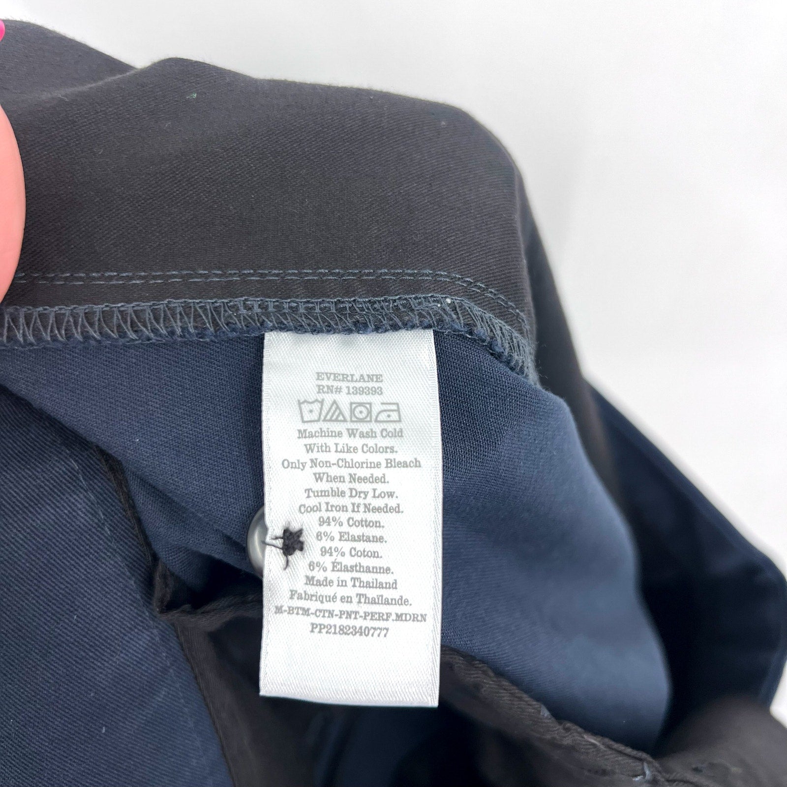 EVERLANE Men's The Performance Chino Pants 32x30 Navy Modern Fit NWT