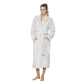 BAREFOOT DREAMS CozyChic Heathered Robe SIZE 2 LARGE- XL HE Ocean-White NWT