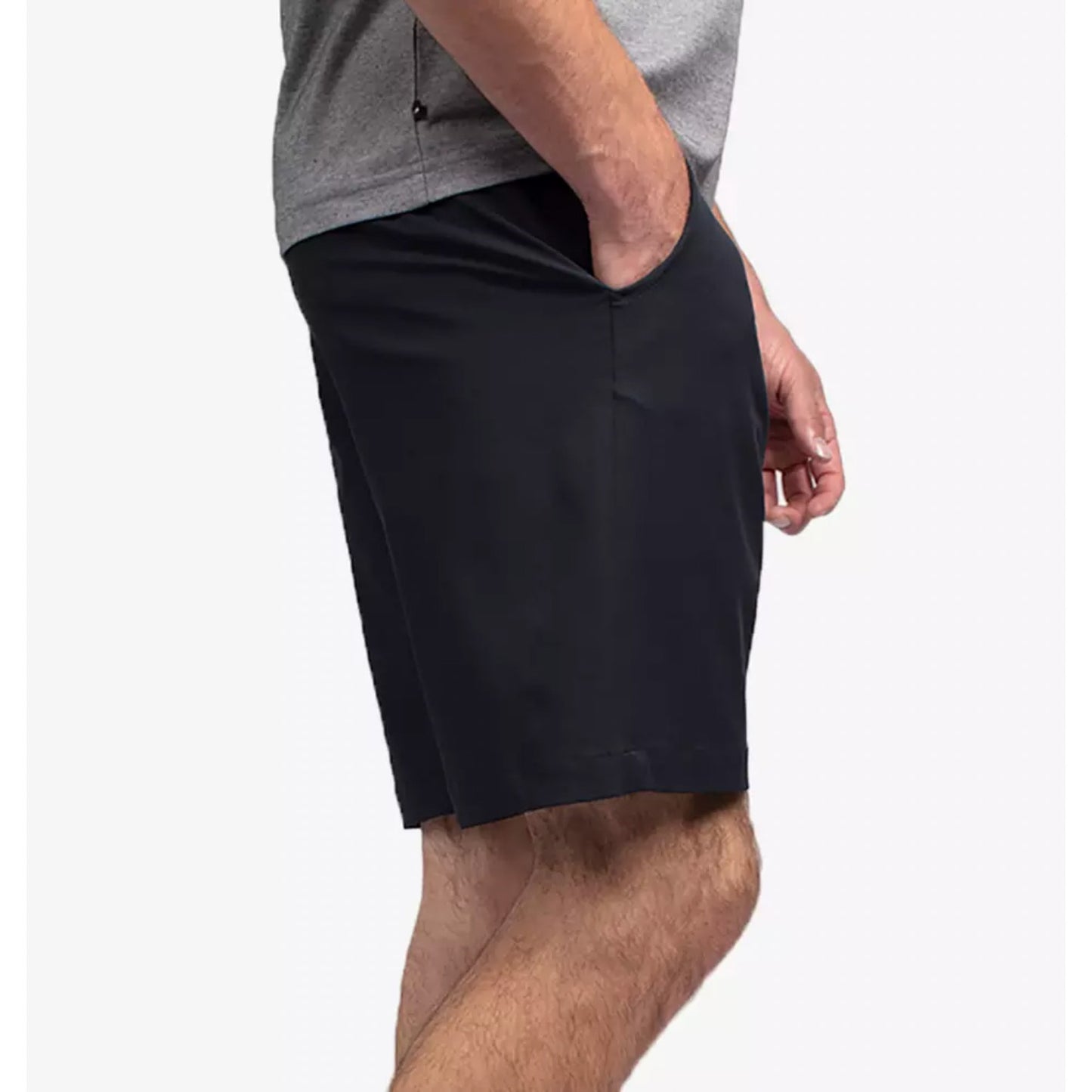 TRAVIS MATHEW Men's Starnes 9" Chino Shorts Size 34 Black Heater Series NWT