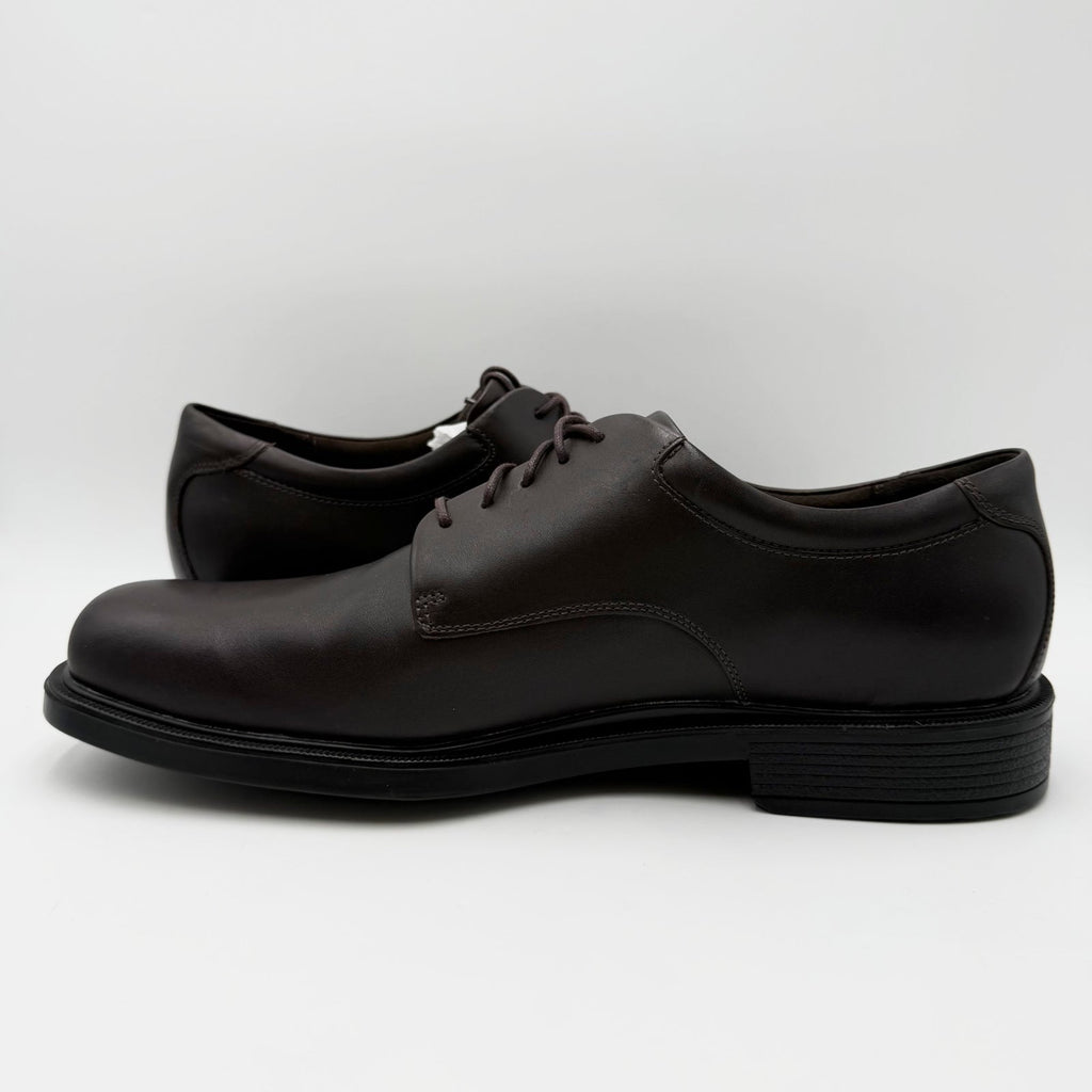 Rockport Mens Margin Plain Toe Oxfords Size 14 EU 49 Chocolate Brown NWOB