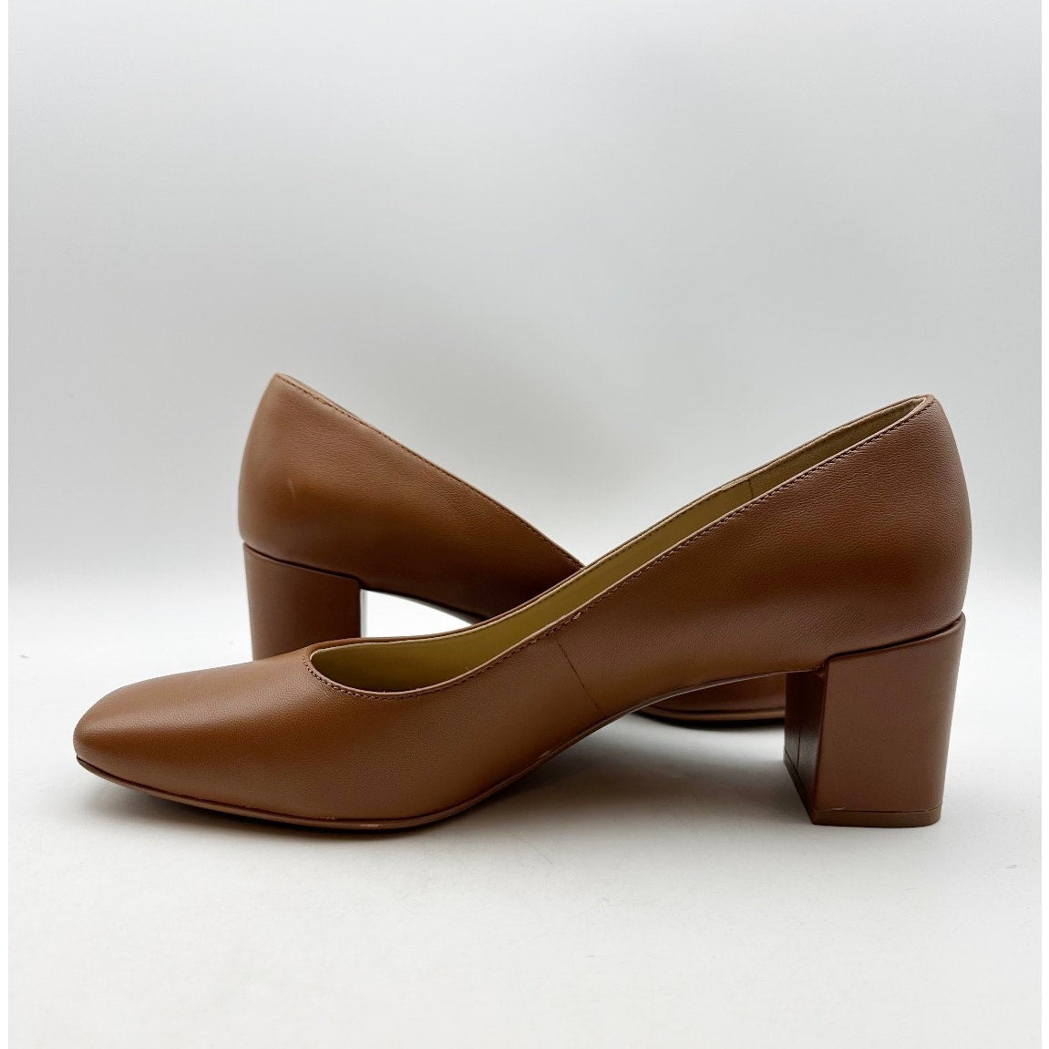 NATURALIZER Womens Karina Pumps Size 10 Wide EU 41 English Tea Tan Heels NIB