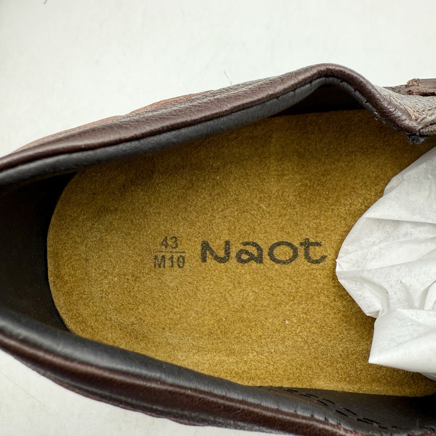 Naot Mens Eiger Slip On Loafers EU 43 US 10 Brown Leather NIB