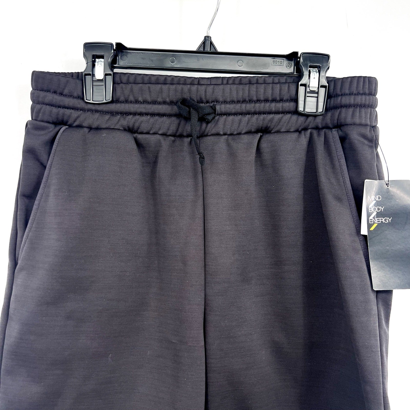 ZELLA Boys Pyrite Athletic Pull-On Shorts XL 14-16 Black Drawstring NWT