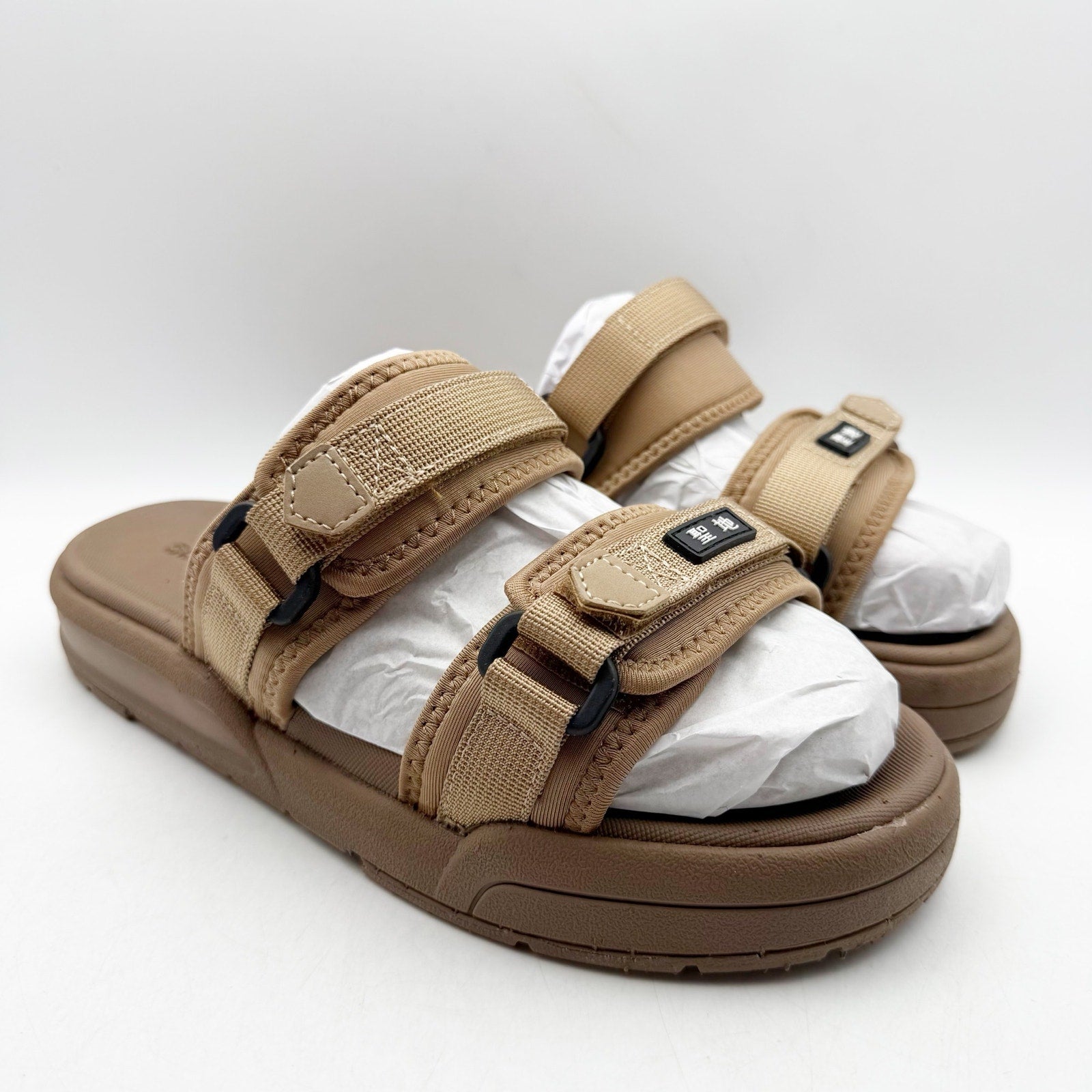 SEICHI Mens Sandoru Ichi Slide Sandals Size 10 EU 43 Mocha Brown NIB