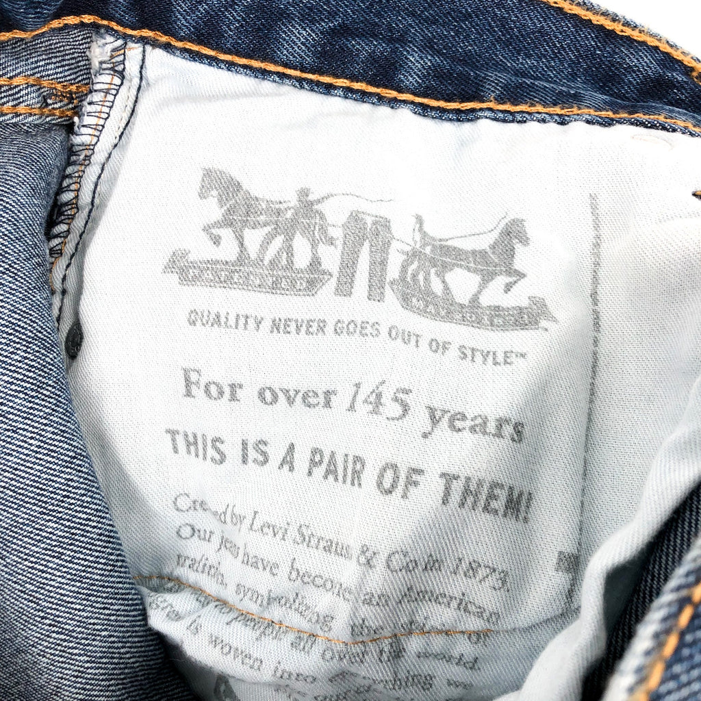 LEVI'S Men's 505 Straight Leg Jeans 33x34 Blue Dark Stonewash NWOT 005054886