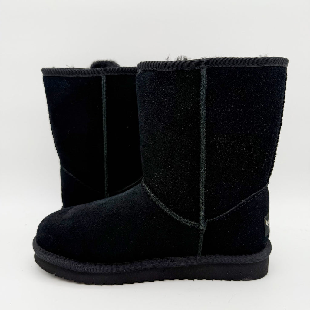 Koolaburra by UGG Womens Victoria Short Winter Boots US 5 EU 36 Black Suede NIB