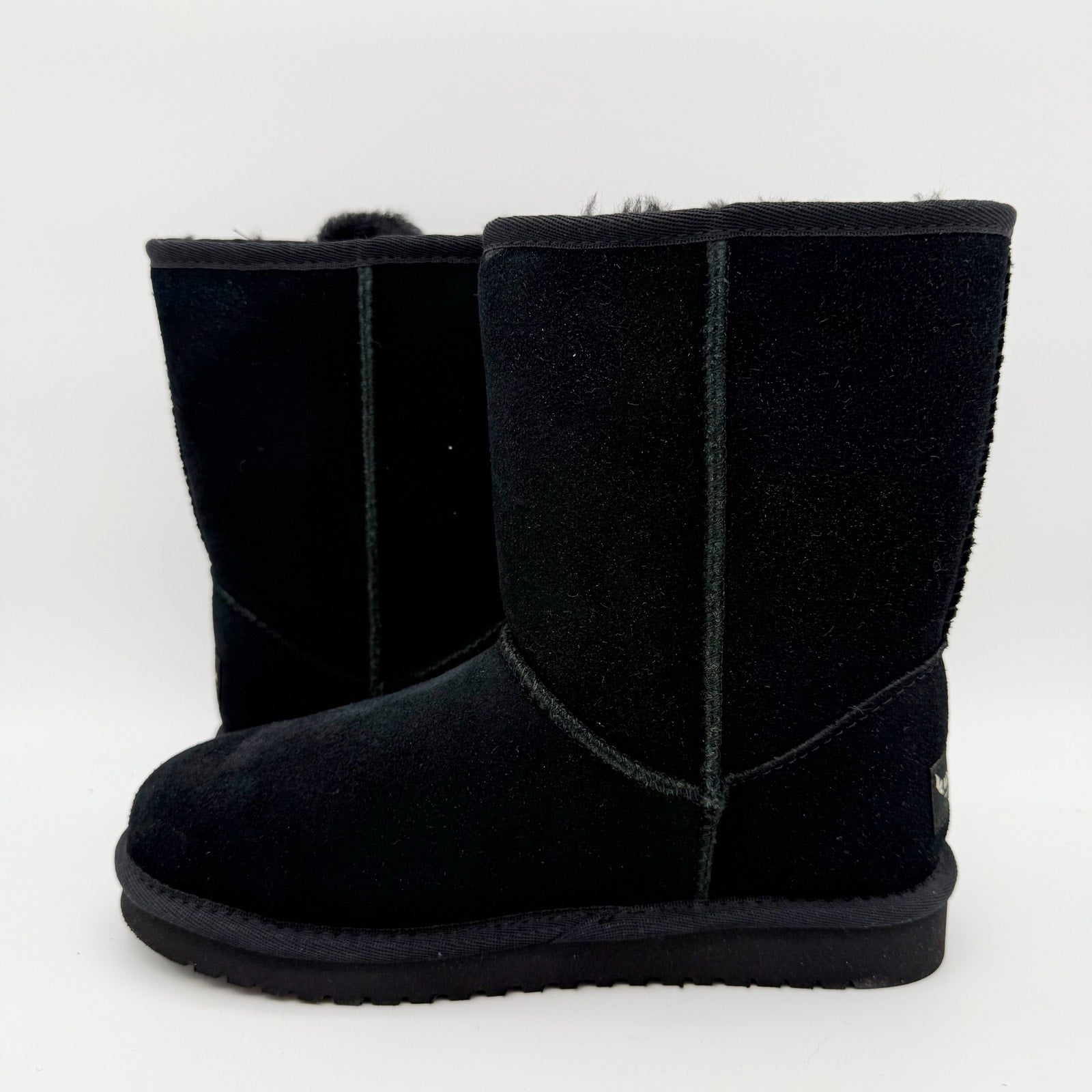 Koolaburra by UGG Womens Victoria Short Winter Boots US 5 EU 36 Black Suede NIB