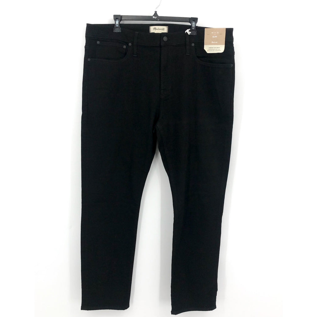 MADEWELL Men's Slim Jeans 40x32 Black Bainhart Wash ND479 COOLMAX® Denim NWT