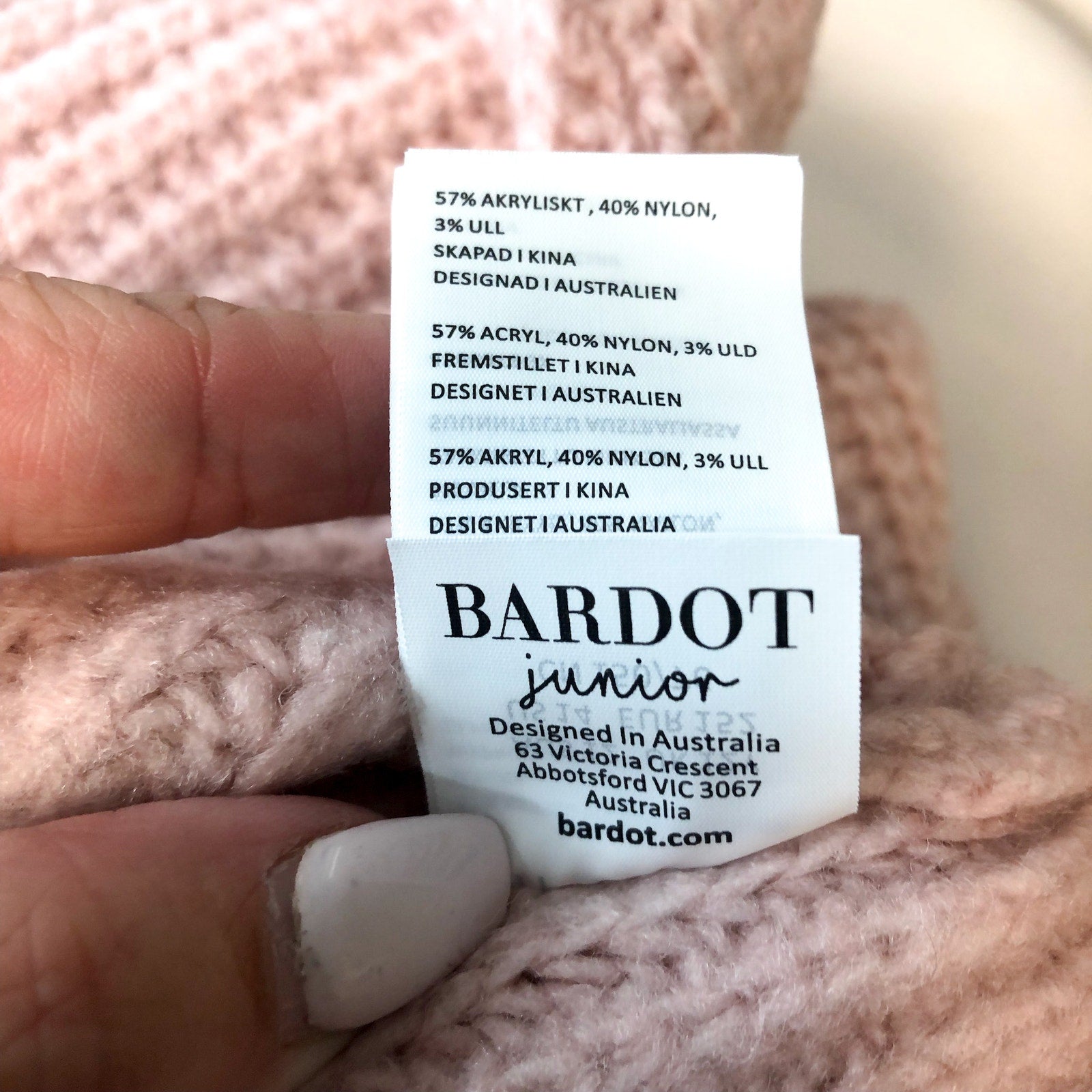 BARDOT JUNIOR Girl's Cozy Cable Knit Crewneck Sweater Size 14 Pink Potpourri NWT