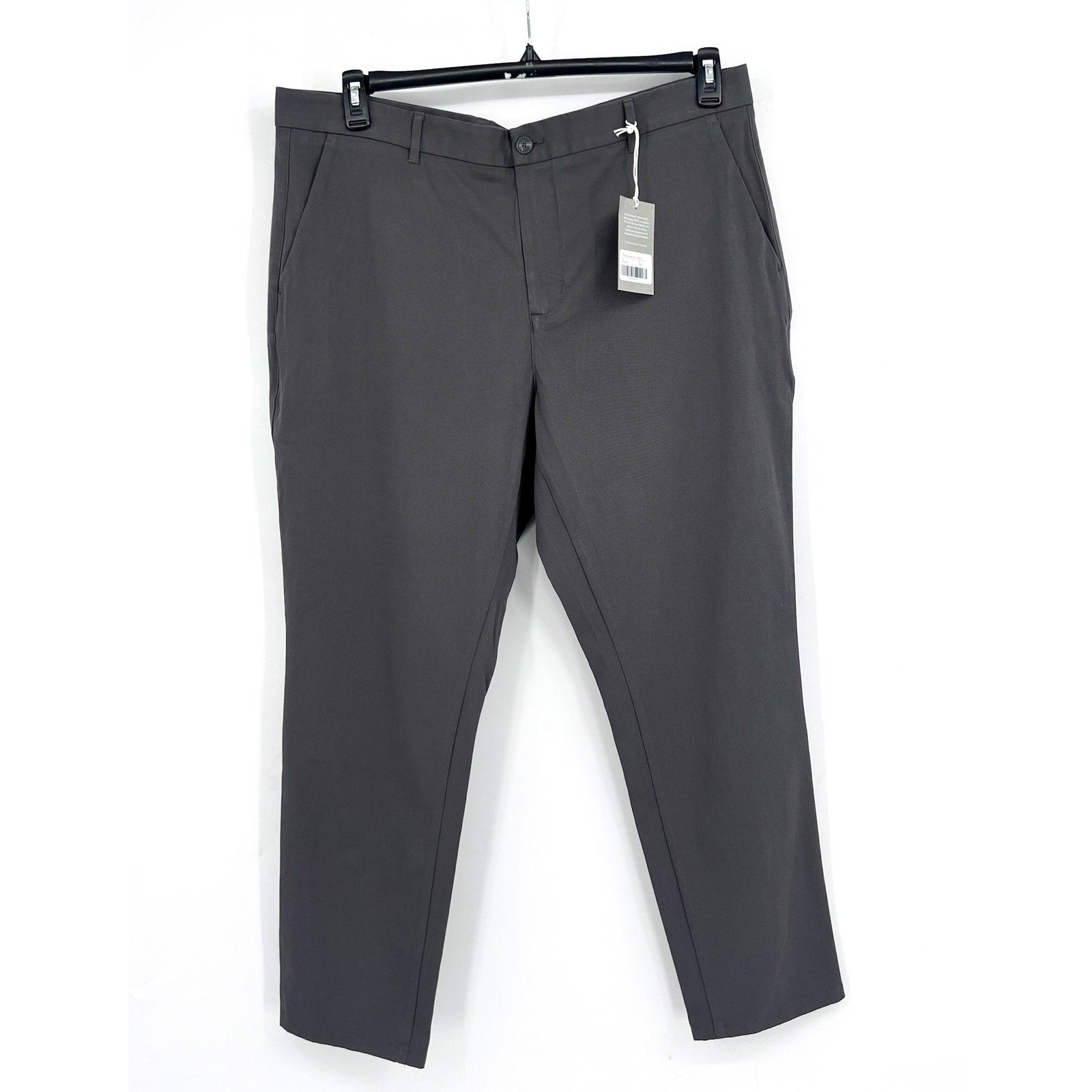 EVERLANE Uniform Mens Performance Chino Pants 40x34 Slate Grey Athletic Fit NWT