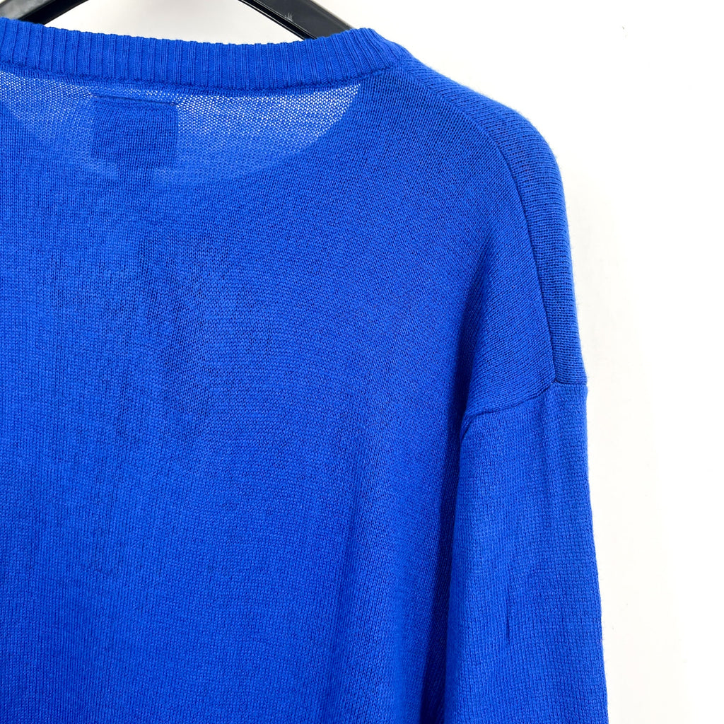 MLB GENUINE MERCHANDISE Mens Texas Rangers Crew Sweater 2XL Dark Blue Red NWT