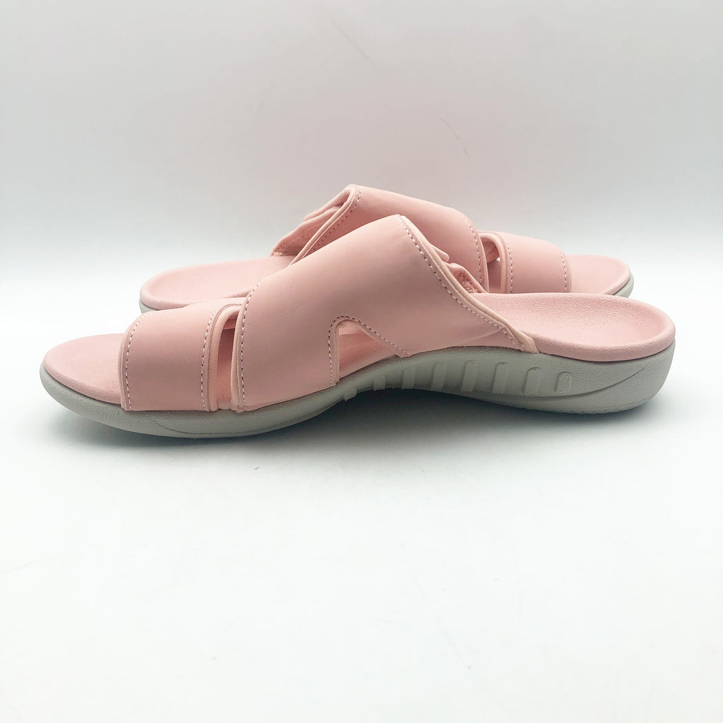 Spenco Womens KHOLO NUEVO Comfort Slide Sandals Size 7.5 B Coral Pink NWT
