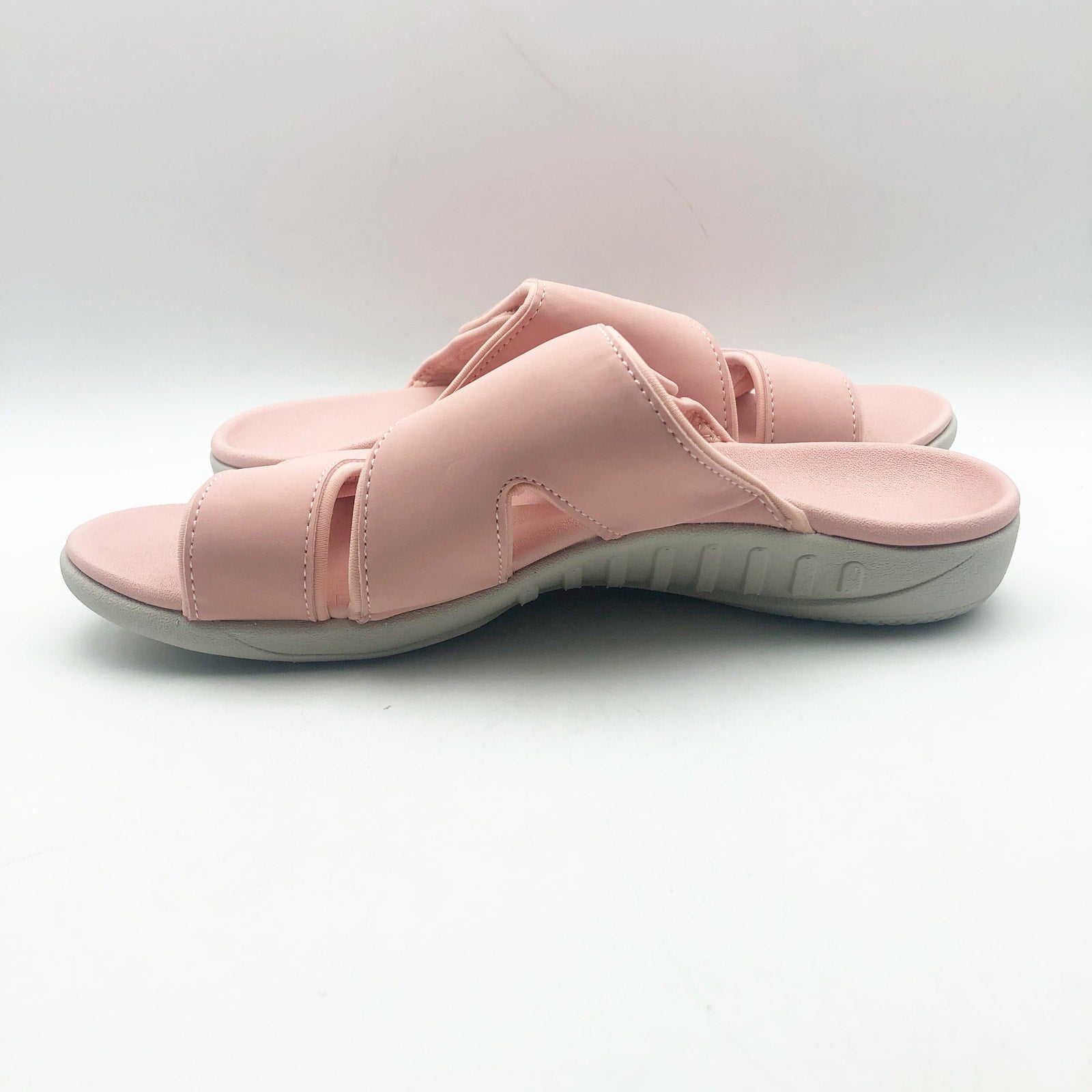 Spenco Womens KHOLO NUEVO Comfort Slide Sandals Size 7.5 B Coral Pink NWT