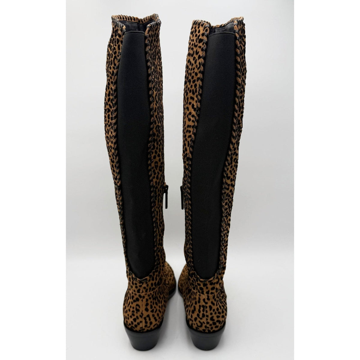 1.State Womens Sage Over the Knee Boots Size 5 EU 35 Brown Leopard NWOB