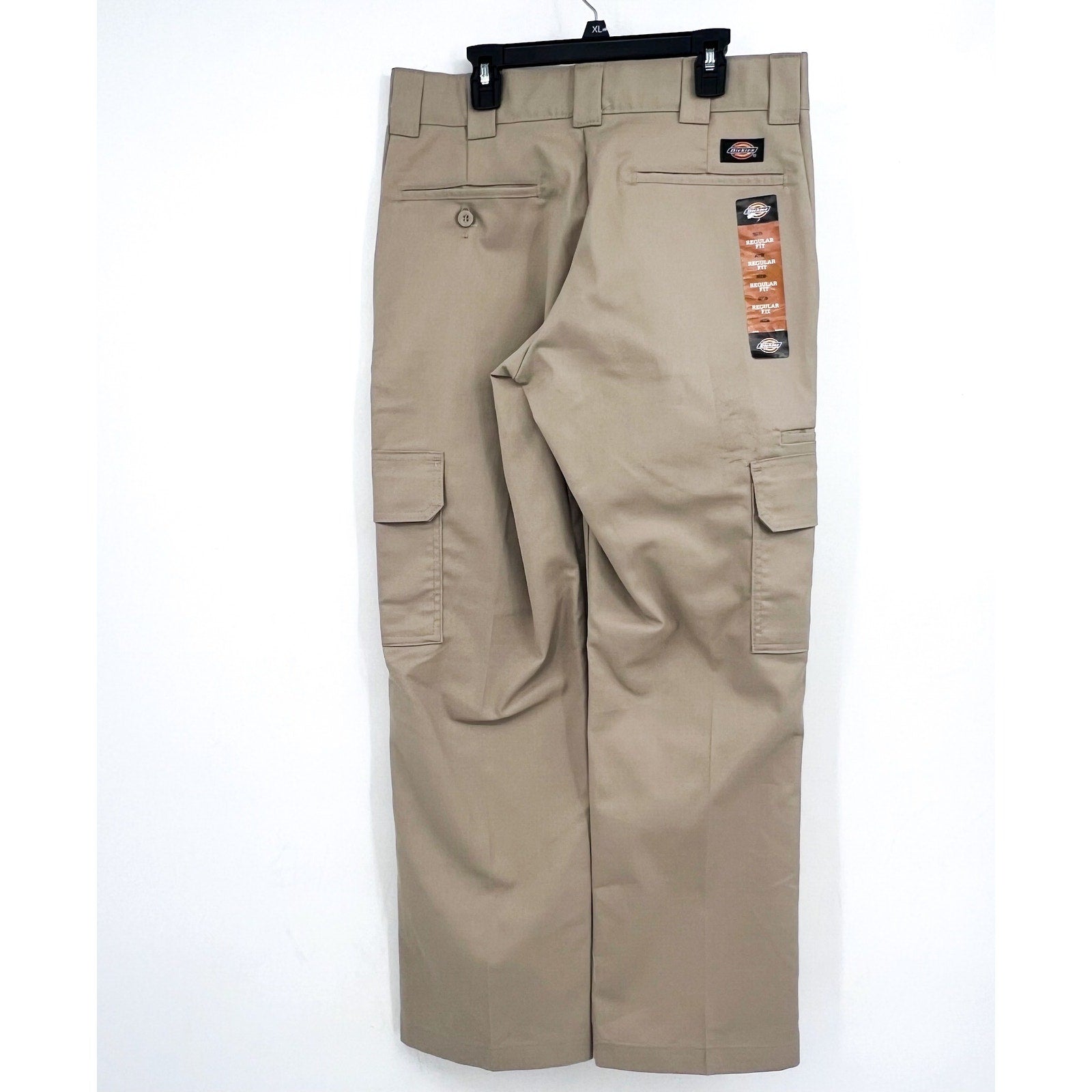DICKIES Men's Twill Stretch Cargo Pants 30x30 Khaki Tan Straight Leg NWT