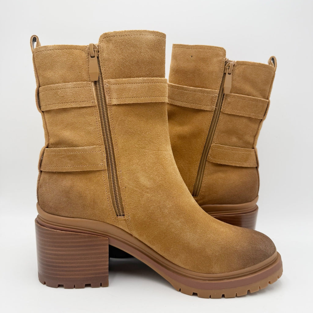 Naturalizer Womens Trina Heeled Boots Size 10 M EU 41 Brown Suede NIB