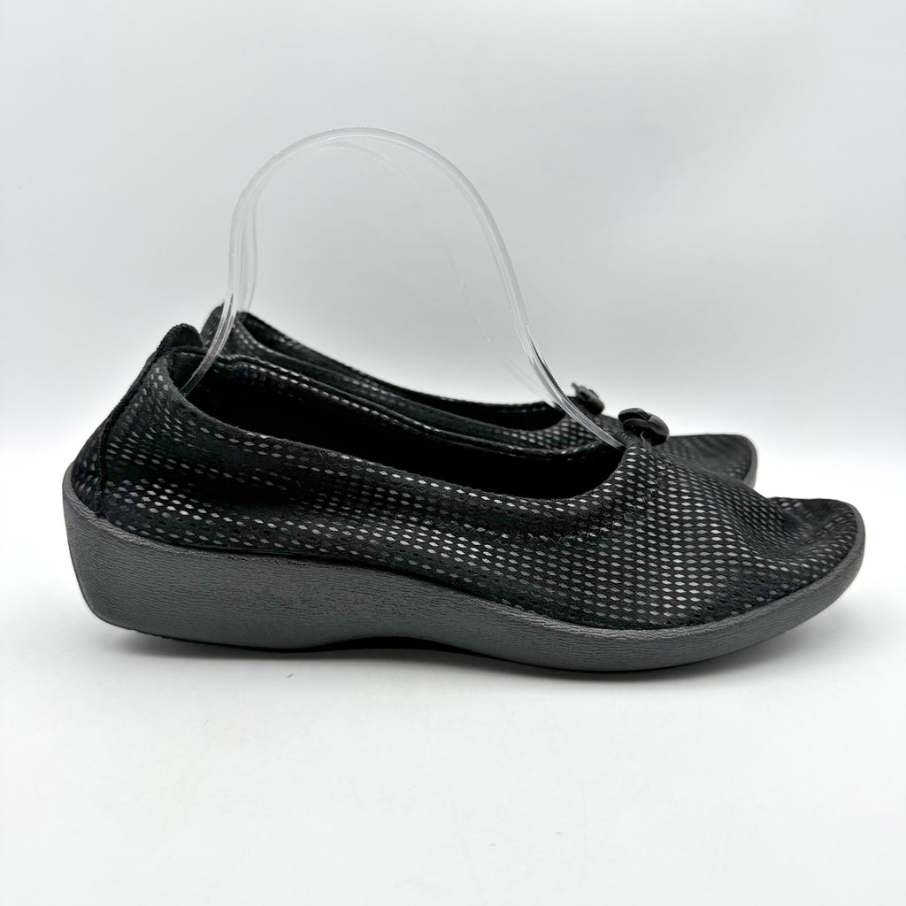 Arcopedico Womens L14 Slip On Flats EU 36 US 5.5-6 Black Water Resistant NWOB