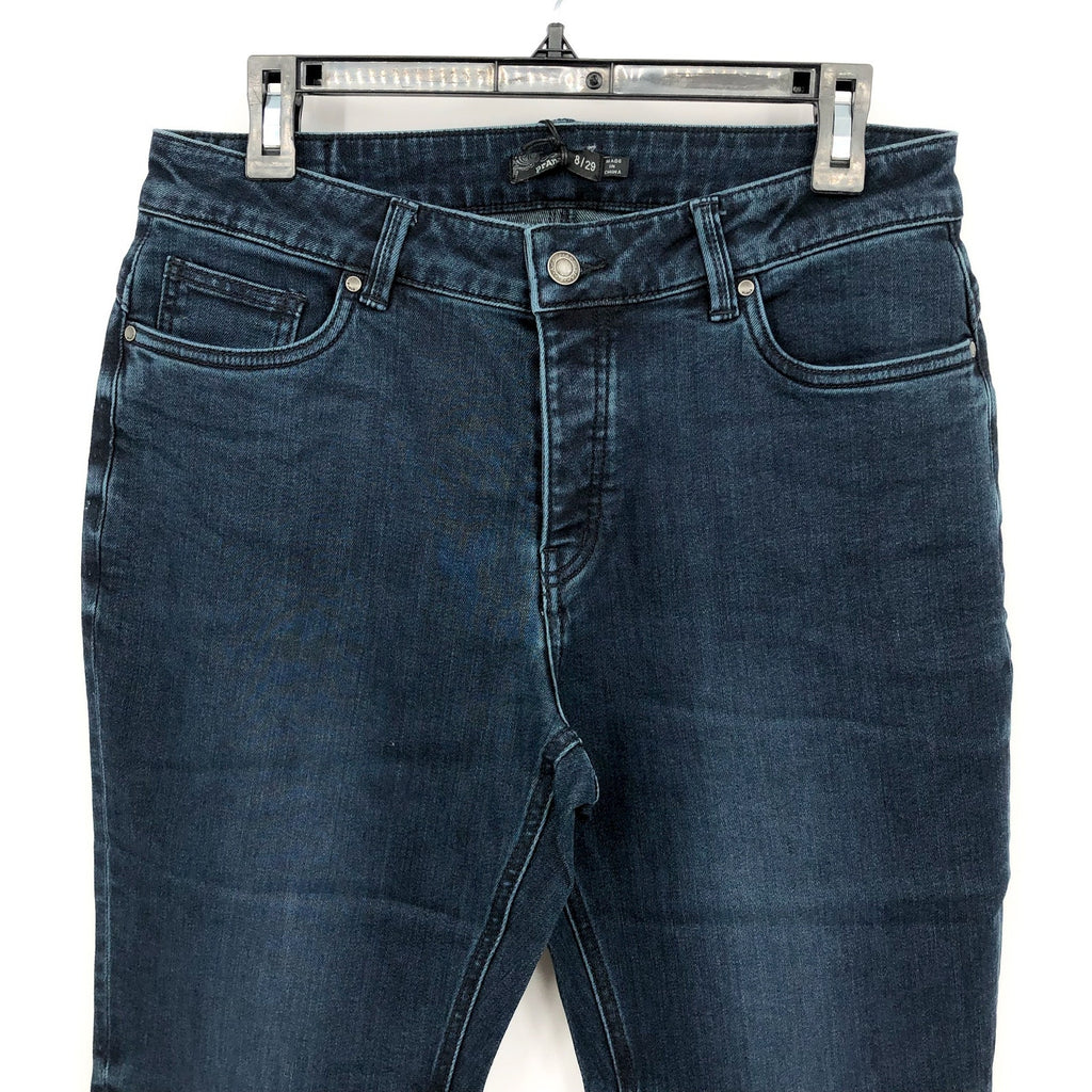 PRANA Women's Buxton Jeans Size 8 29x27 Deep Blue Stretch Mid-Rise Boyfriend NWT